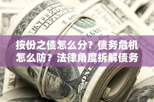 武汉按份之债怎么分？债务危机怎么防？法律角度拆解债务分配与风险自保指南