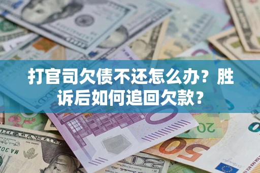 武汉打官司欠债不还怎么办？胜诉后如何追回欠款？
