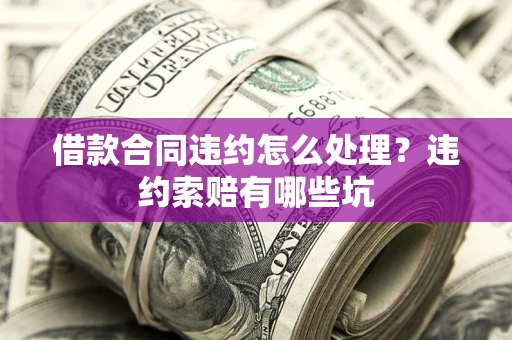 武汉借款合同违约怎么处理？违约索赔有哪些坑