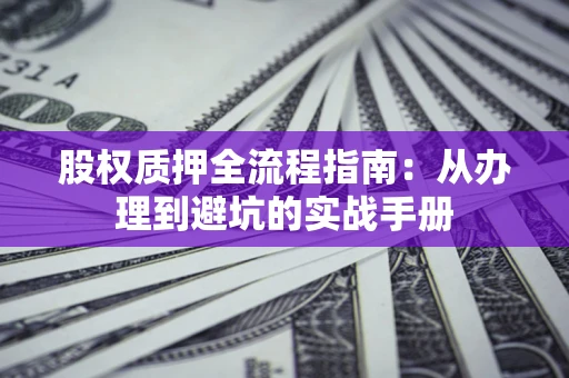 武汉股权质押全流程指南：从办理到避坑的实战手册