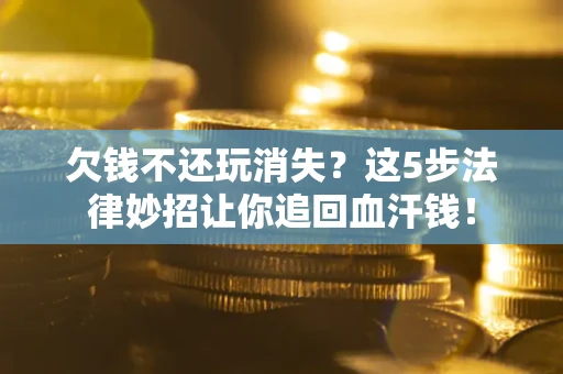 武汉欠钱不还玩消失？这5步法律妙招让你追回血汗钱！