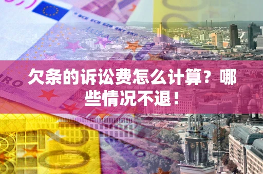 武汉欠条的诉讼费怎么计算？哪些情况不退！