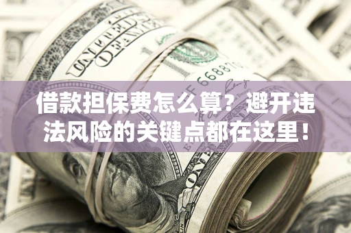 武汉借款担保费怎么算？避开违法风险的关键点都在这里！