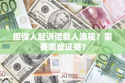 武汉担保人起诉借款人流程？需要哪些证据？
