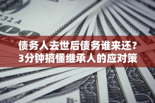 武汉债务人去世后债务谁来还？3分钟搞懂继承人的应对策略