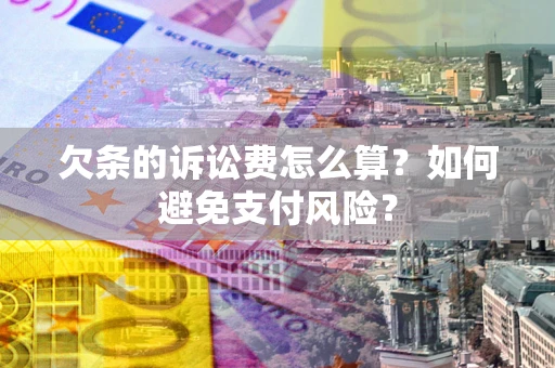 武汉欠条的诉讼费怎么算？如何避免支付风险？