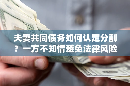 武汉夫妻共同债务如何认定分割？一方不知情避免法律风险必看！